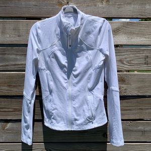White Lululemon Define zip up jacket